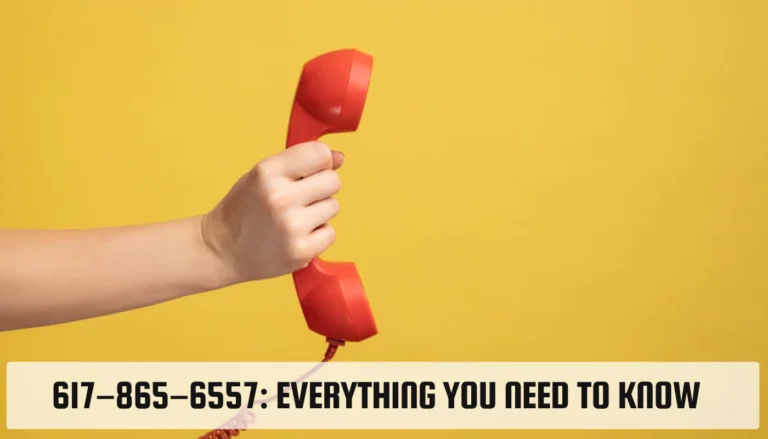 The Mystery Behind 617-865-6557: What You Need to Know